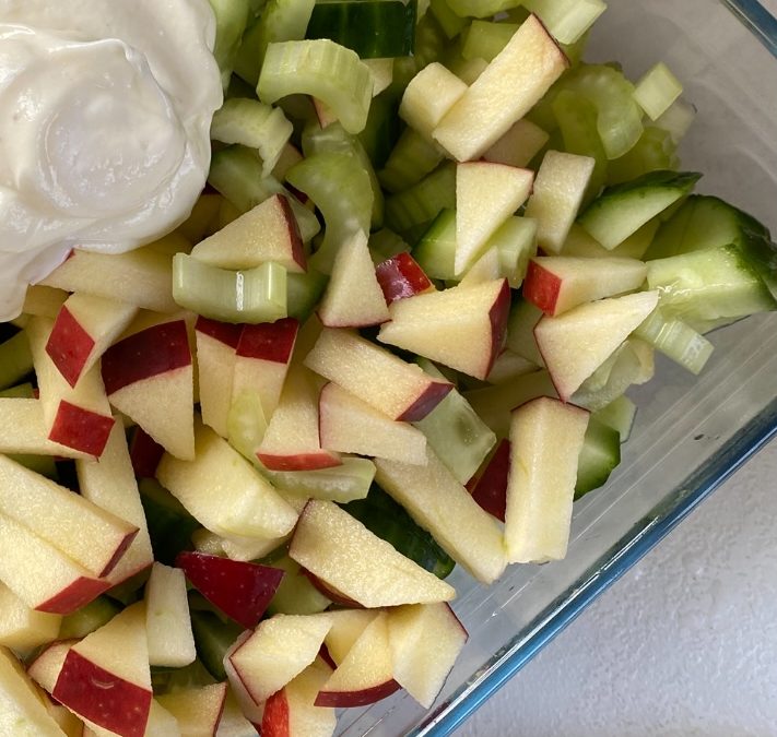 Bleekselderij Salade