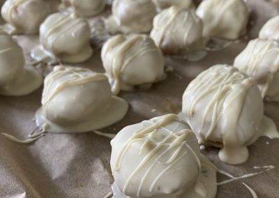 Witte Chocolade Pompoen Truffles