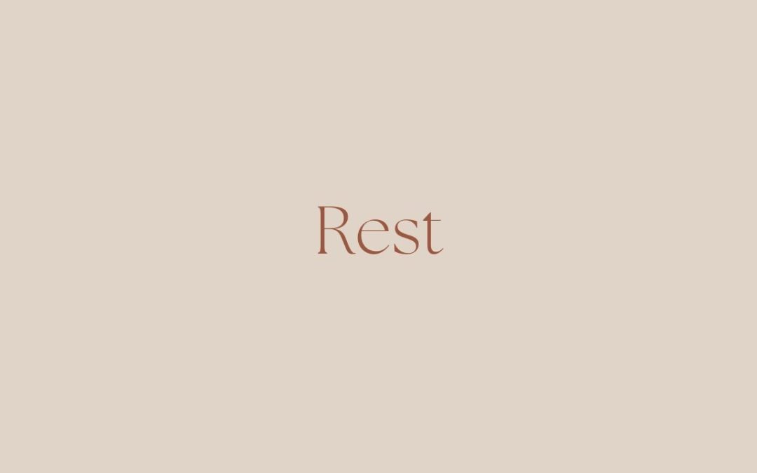 Zondag – Rest and restore