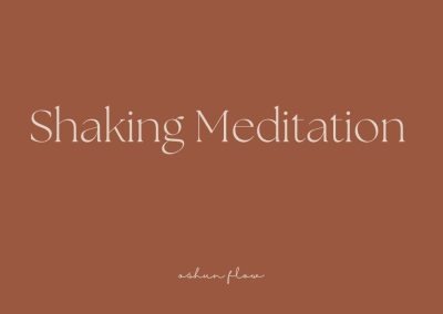 Shaking Meditation